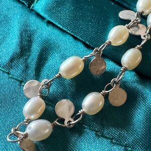 Retired SILPADA Fresh Catch necklace  freshwater pearls & sterling silver 18”